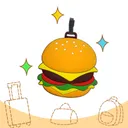 Bag Tag - Hamburger — photo 1