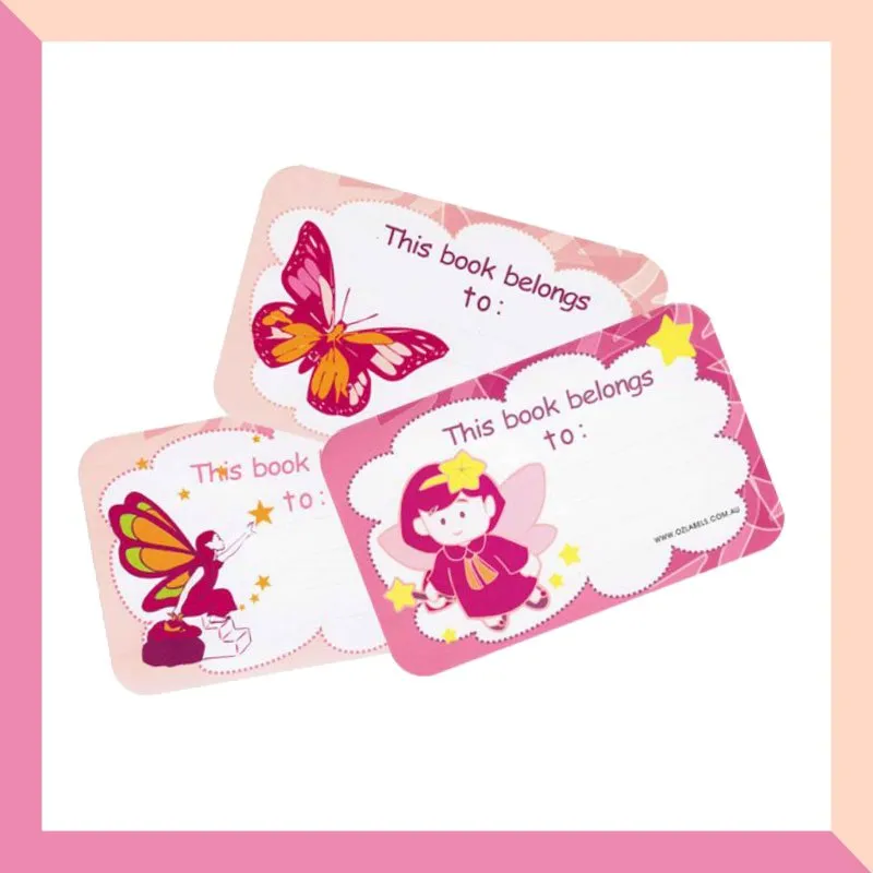 Pre-printed Book Stickers - Girl Theme