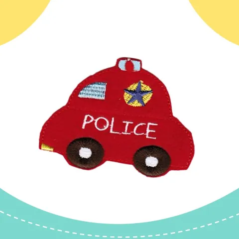 Cloth Patch - Police Car