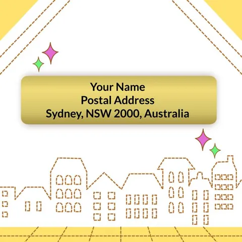 Gold Address Labels