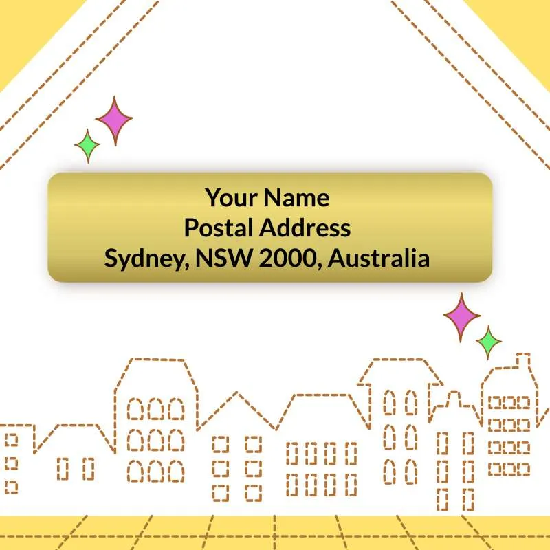 Gold Address Labels