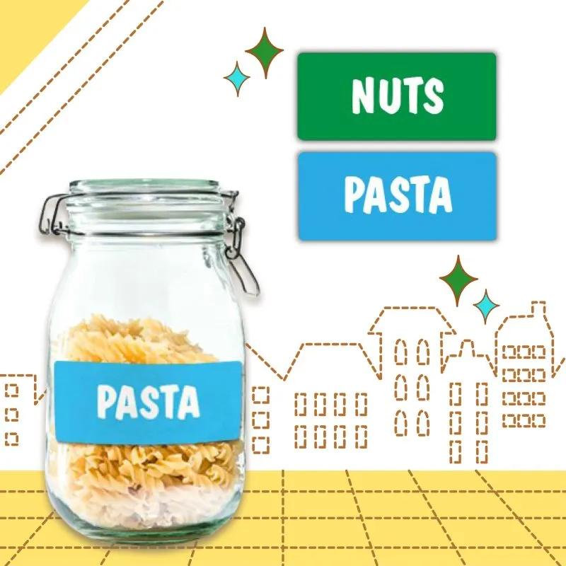 Large Household Labels