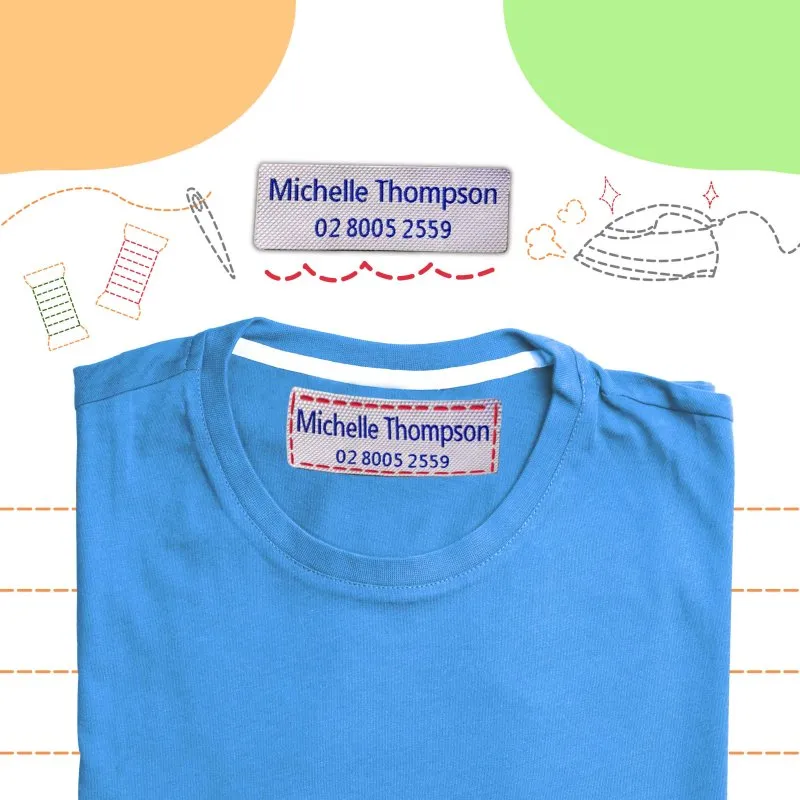 Medium Iron & Sew Woven Labels