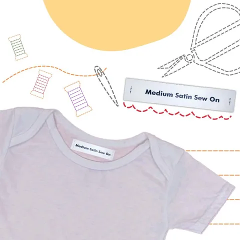 Medium Satin Sew On Labels