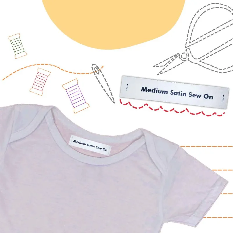 Medium Satin Sew On Labels