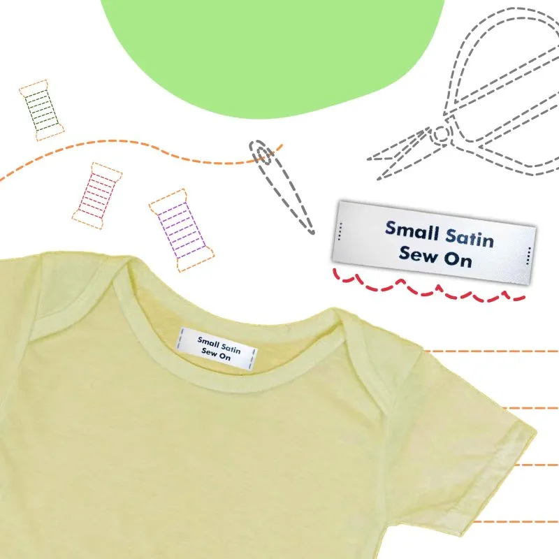 Small Satin Sew On Labels