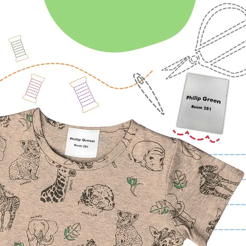 Square Satin Sew On Labels