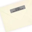 Silver Address Labels — photo 2