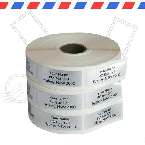 Silver Address Labels Roll