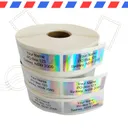 Silver Holographic Address Labels Roll — photo 1