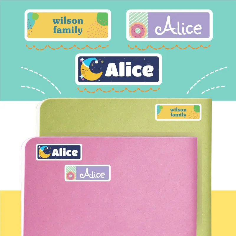 Small Designer Stick-on Labels