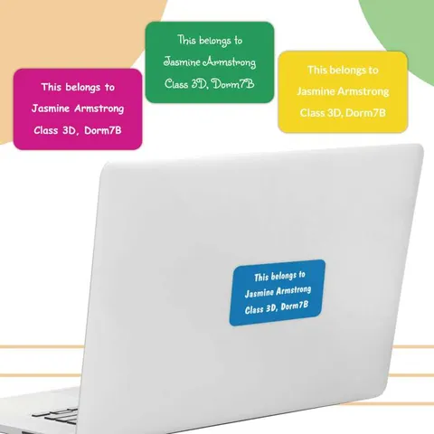 Large Plain Stick-on Labels