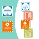 Large Square Stick-on Labels — photo 1