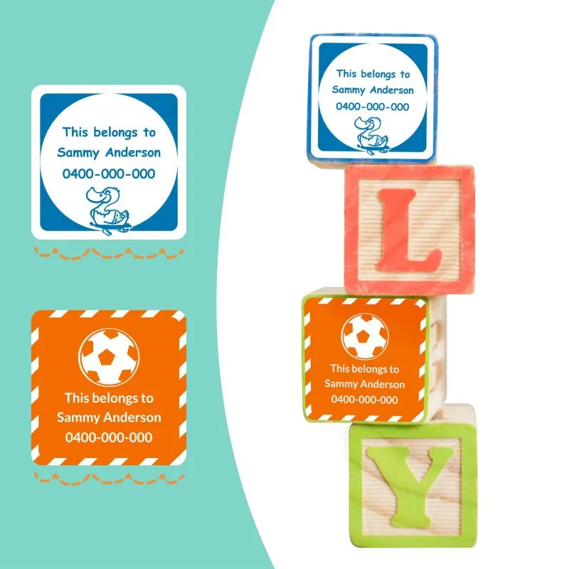 Large Square Stick-on Labels