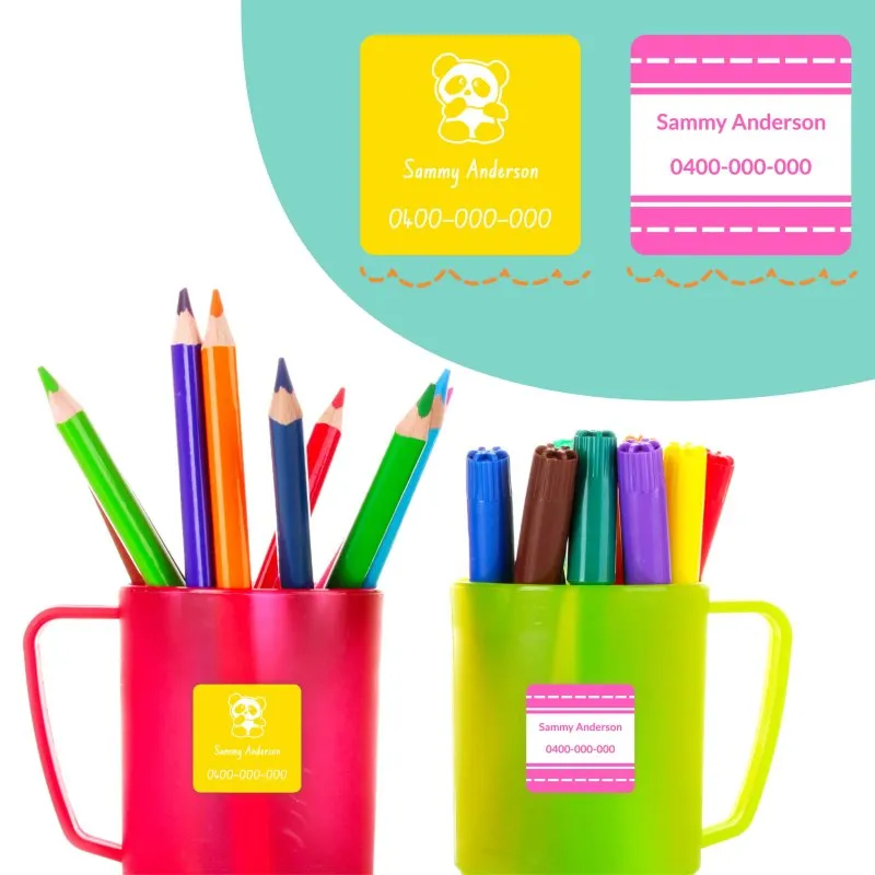 Medium Square Stick-on Labels
