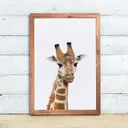 Safari Giraffe Wall Art Print — photo 1