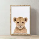 Safari Baby Lion Wall Art Print — photo 1