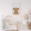 Safari Baby Lion Wall Art Print — photo 2