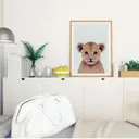 Safari Baby Lion Wall Art Print — photo 3