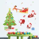 Christmas Tree & Santa Wall Stickers — photo 1