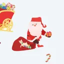 Christmas Tree & Santa Wall Stickers — photo 6