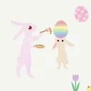 Easter Eggs & Bunnies Wall Stickers — photo 4