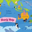 Animal World Map Wall Stickers / Wallpaper / Murals — photo 6