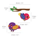 Colourful Birds Family Wall Stickers — photo 2