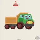Construction Trucks v3 Wall Stickers - Kids Collection — photo 4