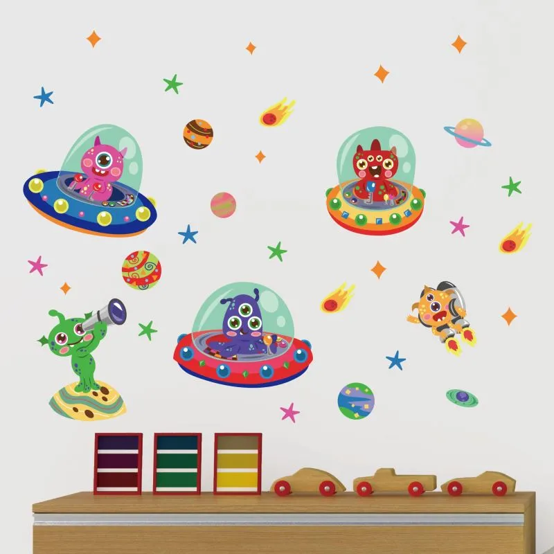 Aliens & UFO Wall Stickers