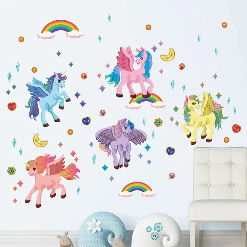 Unicorns Wall Stickers v2
