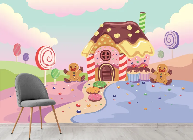 Candy House Wallpaper / Murals