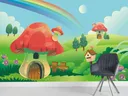 Mushroom House Wallpaper / Murals — photo 1