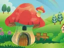 Mushroom House Wallpaper / Murals — photo 2