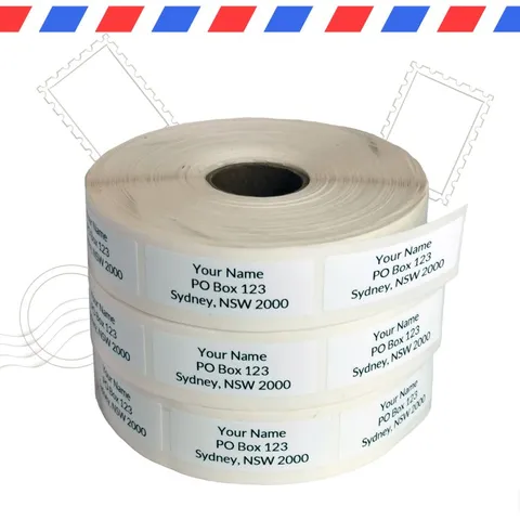 White Address Labels Roll