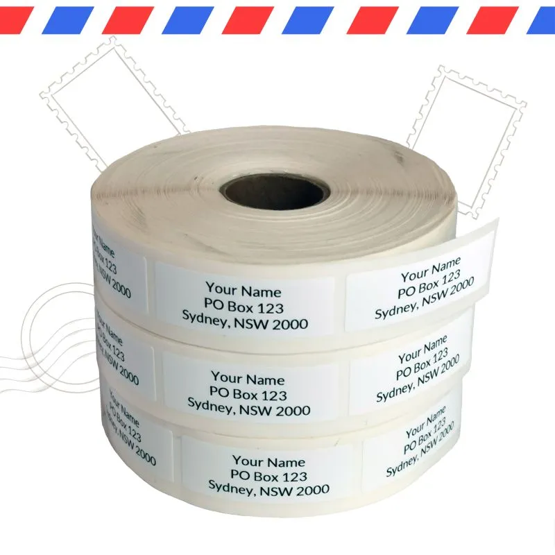 White Address Labels Roll
